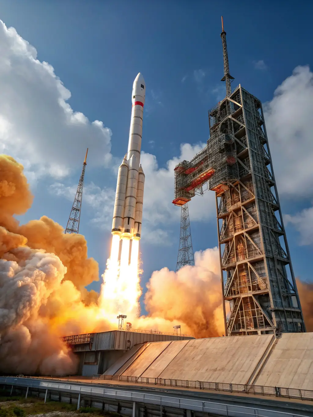 A rocket launching successfully, representing the momentum gained through effective marketing strategies.