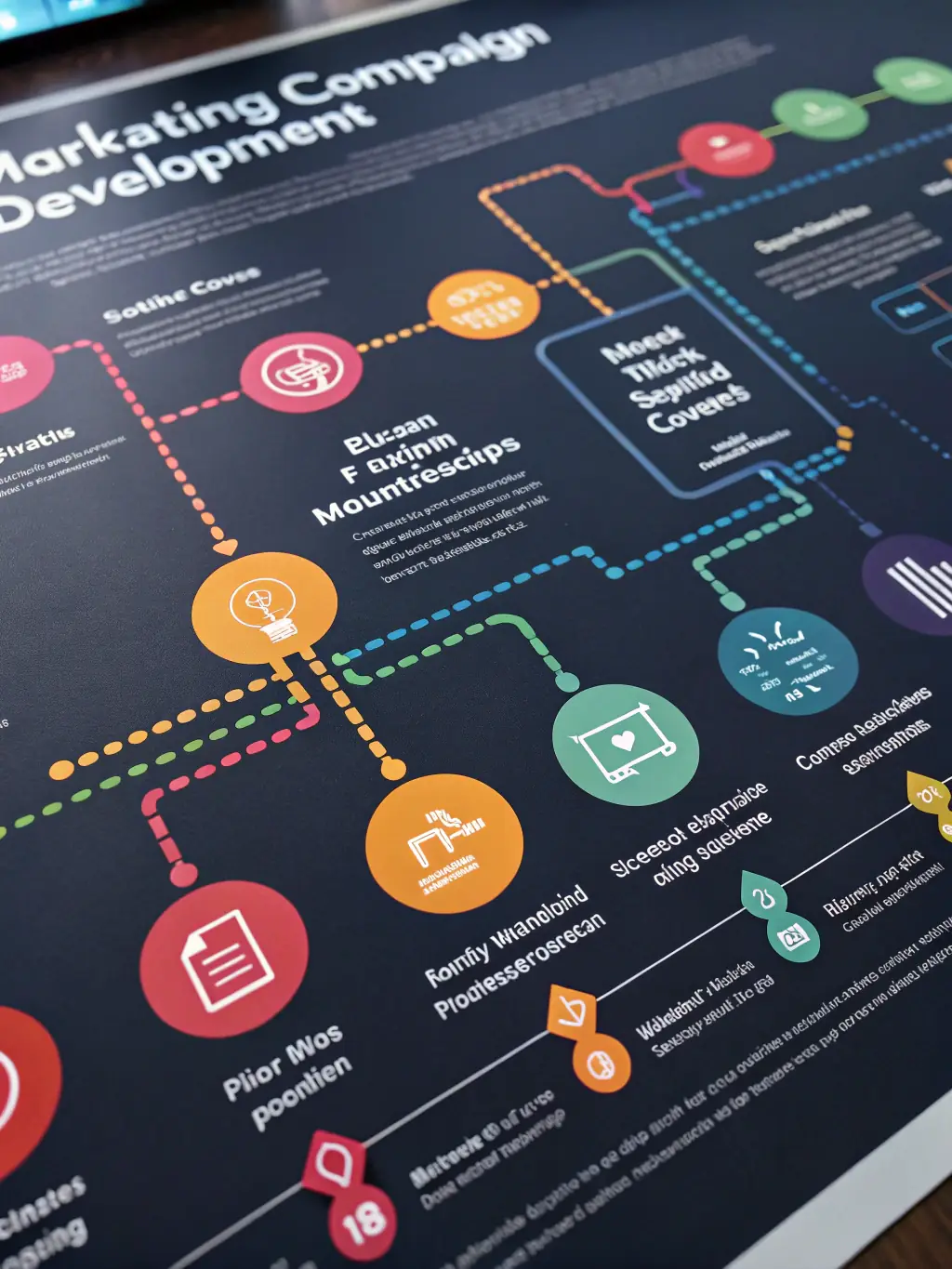 An image depicting a detailed 12-Month Campaign Plan, illustrating the strategic roadmap and campaign architecture for sustained marketing success.